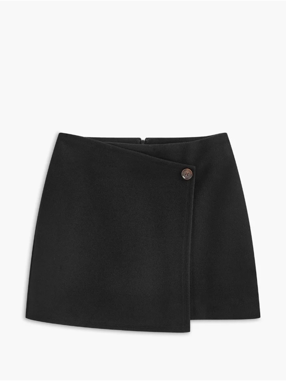 Button Tweed Warm Skirt . COMMENSE